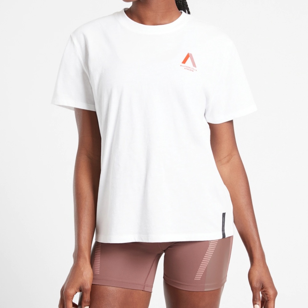 Athleta Legend Graphic T-Shirt in Bright White